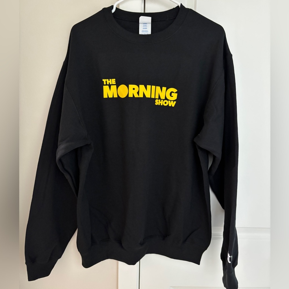 Apple TV The Morning Show Black Crewneck Sweatshirt
